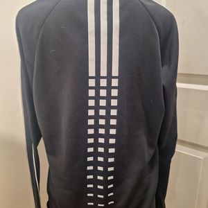 Adidas Golf Black/Grey Half Zipper Front Size Med